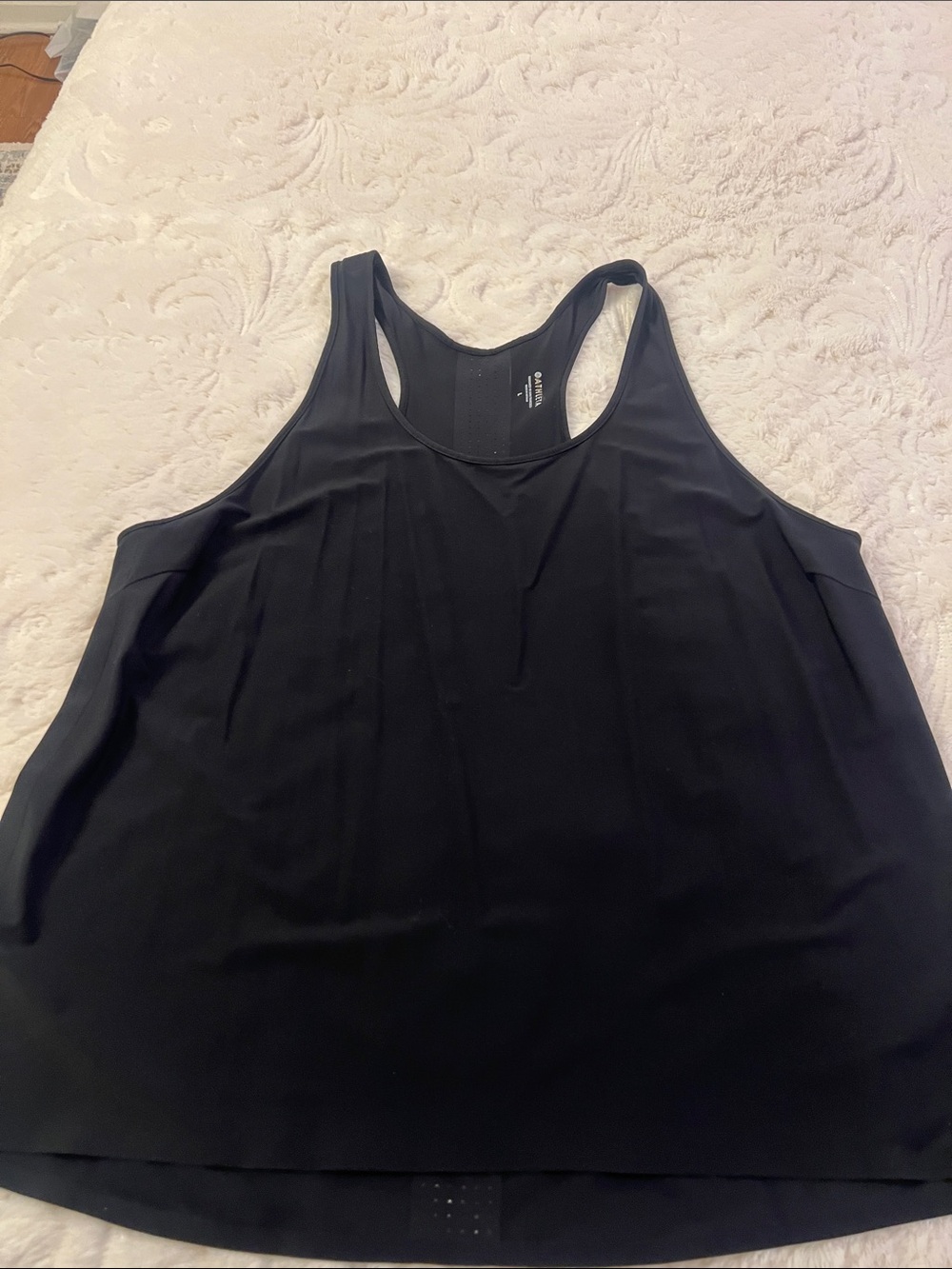 Athleta Black Racerback Performance Tank Top